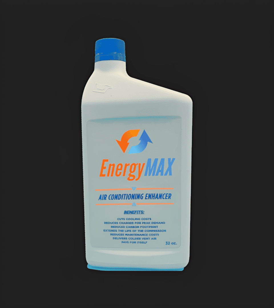 EnergyMAX air conditioning enhancer plastic bottle